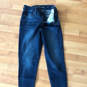 Skinny high rise jeans